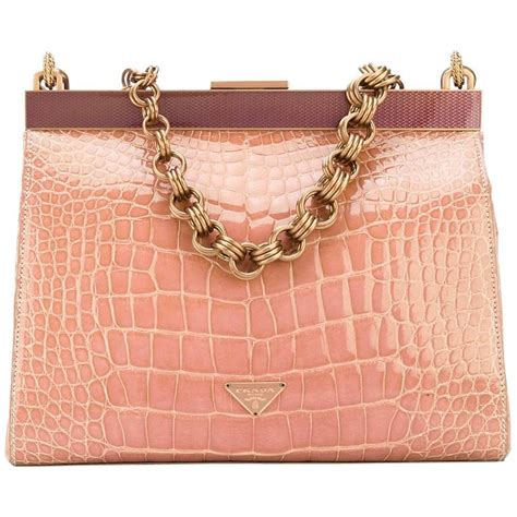 prada orange croc embossed studded handbag|Prada bag 2010.